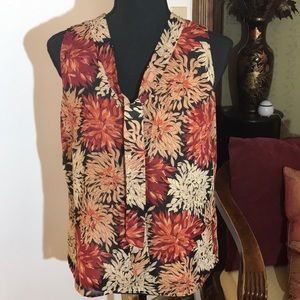 Fall flowered blouse